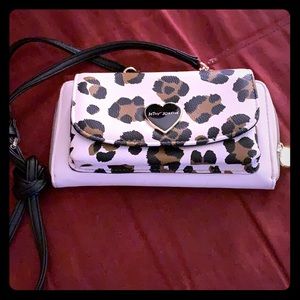 Betsey Johnson leopard crossbody